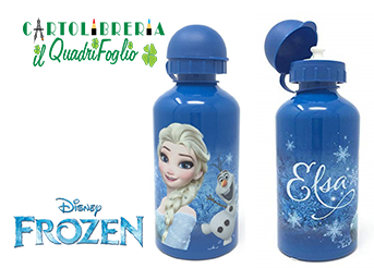 Borraccia in Alluminio Frozen Elsa e Olaf » Il QuadrifoglioWeb