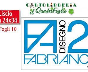 Album Fabriano 2 Quadretti 5 mm. Liscio cm.24x33 Fg.10 » Il QuadrifoglioWeb