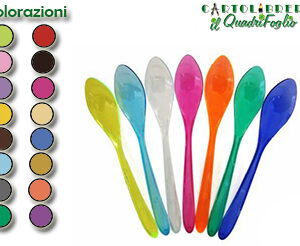 Cucchiai di plastica Fucsia - 8 pz