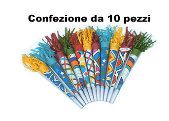 Set Kit Trombette Colorate Carnevale CM.25 Conf.10 » Il QuadrifoglioWeb