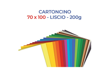 Cartoncini colorati Favini Bristol lisci cm.70x100 gr.200 Conf.10
