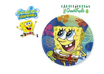 Piatti grandi festa compleanno Spongebob Pz.10 » Il QuadrifoglioWeb
