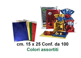 Busta Sacchetto Regalo Colori Assortiti 51x72x18cm